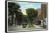 Syracuse, New York - Residences Along James Street-Lantern Press-Framed Stretched Canvas