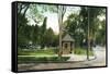 Syracuse, New York - Scenic View in Walnut Park-Lantern Press-Framed Stretched Canvas