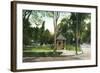 Syracuse, New York - Scenic View in Walnut Park-Lantern Press-Framed Art Print