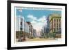 Syracuse, New York - South View Down Salina St from Fayette St-Lantern Press-Framed Art Print