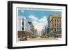 Syracuse, New York - South View Down Salina St from Fayette St-Lantern Press-Framed Art Print