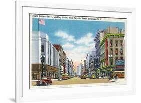 Syracuse, New York - South View Down Salina St from Fayette St-Lantern Press-Framed Premium Giclee Print