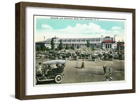 Syracuse, New York - State Fair Grounds and Entrance View-Lantern Press-Framed Art Print