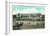 Syracuse, New York - State Fair Grounds and Entrance View-Lantern Press-Framed Premium Giclee Print