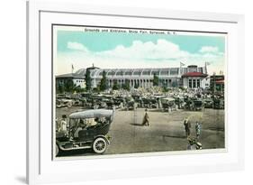 Syracuse, New York - State Fair Grounds and Entrance View-Lantern Press-Framed Premium Giclee Print