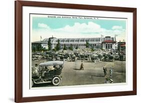 Syracuse, New York - State Fair Grounds and Entrance View-Lantern Press-Framed Premium Giclee Print