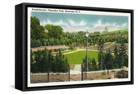 Syracuse, New York - Thornden Park Amphitheatre View-Lantern Press-Framed Stretched Canvas