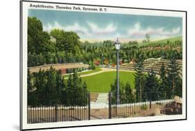 Syracuse, New York - Thornden Park Amphitheatre View-Lantern Press-Mounted Art Print