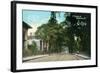 Syracuse, New York - View Down East Fayette Street-Lantern Press-Framed Art Print