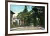 Syracuse, New York - View Down East Fayette Street-Lantern Press-Framed Premium Giclee Print