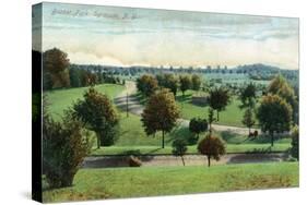 Syracuse, New York - View of Burnet Park-Lantern Press-Stretched Canvas