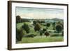 Syracuse, New York - View of Burnet Park-Lantern Press-Framed Art Print