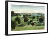 Syracuse, New York - View of Burnet Park-Lantern Press-Framed Art Print