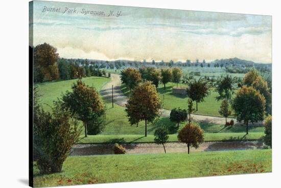 Syracuse, New York - View of Burnet Park-Lantern Press-Stretched Canvas