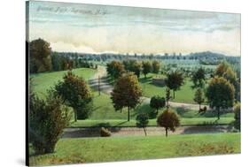 Syracuse, New York - View of Burnet Park-Lantern Press-Stretched Canvas