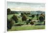 Syracuse, New York - View of Burnet Park-Lantern Press-Framed Art Print