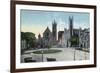 Syracuse, New York - View of the Public Circle-Lantern Press-Framed Premium Giclee Print