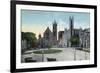 Syracuse, New York - View of the Public Circle-Lantern Press-Framed Premium Giclee Print