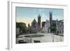 Syracuse, New York - View of the Public Circle-Lantern Press-Framed Art Print