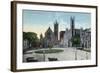 Syracuse, New York - View of the Public Circle-Lantern Press-Framed Art Print