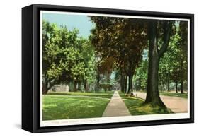 Syracuse, New York - View Up James Street-Lantern Press-Framed Stretched Canvas