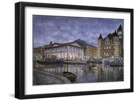 Syracuse: The Weighlocks And City Hall-Stanton Manolakas-Framed Giclee Print