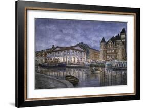 Syracuse: The Weighlocks And City Hall-Stanton Manolakas-Framed Giclee Print