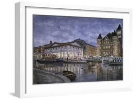 Syracuse: The Weighlocks And City Hall-Stanton Manolakas-Framed Giclee Print