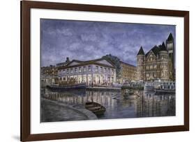 Syracuse: The Weighlocks And City Hall-Stanton Manolakas-Framed Giclee Print