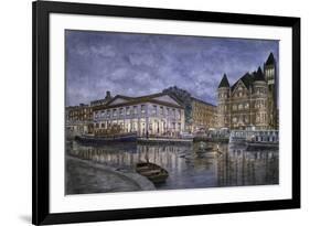 Syracuse: The Weighlocks And City Hall-Stanton Manolakas-Framed Giclee Print