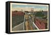 Syracuse Train, New York State-null-Framed Stretched Canvas