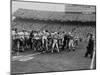 Syracuse Univ. and Texas Univ. Fighting During Cotton Bowl Game-null-Mounted Photographic Print