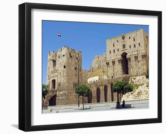 Syria, Aleppo; Entrance to the Citadel-Nick Laing-Framed Photographic Print