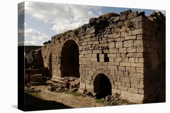 Syria, Bosra, Ancient Bosra, UNESCO World Heritage List, 1980, Ruins of Roman South Baths-null-Stretched Canvas