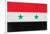 Syria Flag Design with Wood Patterning - Flags of the World Series-Philippe Hugonnard-Framed Art Print