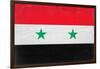 Syria Flag Design with Wood Patterning - Flags of the World Series-Philippe Hugonnard-Framed Art Print