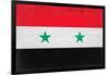 Syria Flag Design with Wood Patterning - Flags of the World Series-Philippe Hugonnard-Framed Art Print