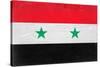Syria Flag Design with Wood Patterning - Flags of the World Series-Philippe Hugonnard-Stretched Canvas