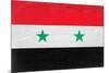 Syria Flag Design with Wood Patterning - Flags of the World Series-Philippe Hugonnard-Mounted Art Print