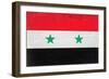 Syria Flag Design with Wood Patterning - Flags of the World Series-Philippe Hugonnard-Framed Premium Giclee Print