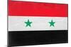 Syria Flag Design with Wood Patterning - Flags of the World Series-Philippe Hugonnard-Mounted Premium Giclee Print