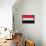 Syria Flag Design with Wood Patterning - Flags of the World Series-Philippe Hugonnard-Framed Stretched Canvas displayed on a wall