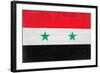 Syria Flag Design with Wood Patterning - Flags of the World Series-Philippe Hugonnard-Framed Art Print