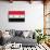 Syria Flag Design with Wood Patterning - Flags of the World Series-Philippe Hugonnard-Framed Stretched Canvas displayed on a wall