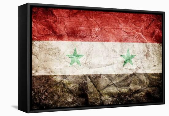 Syria Flag-kwasny221-Framed Stretched Canvas