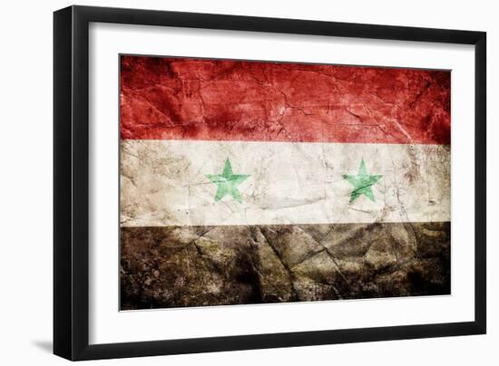 Syria Flag-kwasny221-Framed Art Print