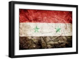 Syria Flag-kwasny221-Framed Art Print