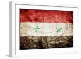 Syria Flag-kwasny221-Framed Art Print