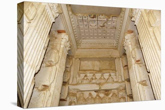 Syria, Palmyra, Interior of Ancient Burial Tower of Elhabel Family at Necropolis-null-Stretched Canvas