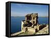 Syria. Qalat Jabar Fortress. Lake Assad-null-Framed Stretched Canvas